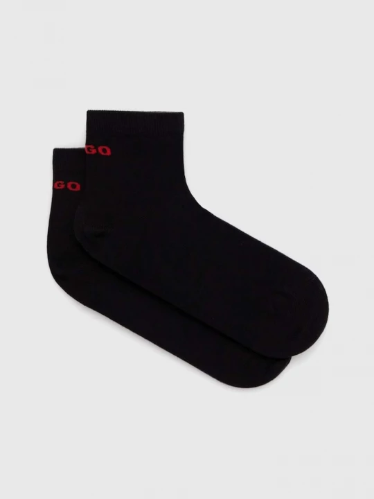 Obrázek produktu HUGO ponožky pánské s bavlnou 2P SH LOGO CC 2-pack černá