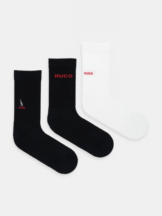 Obrázek produktu HUGO Ponožky HUGO 3P QS EMBROIDERY CC 3-pack černá