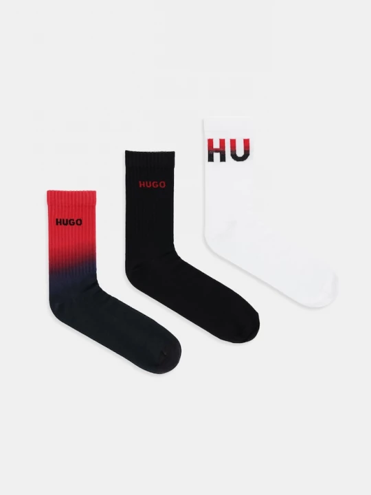Obrázek produktu HUGO Ponožky HUGO 3P QS RIB RISING CC 3-pack černá