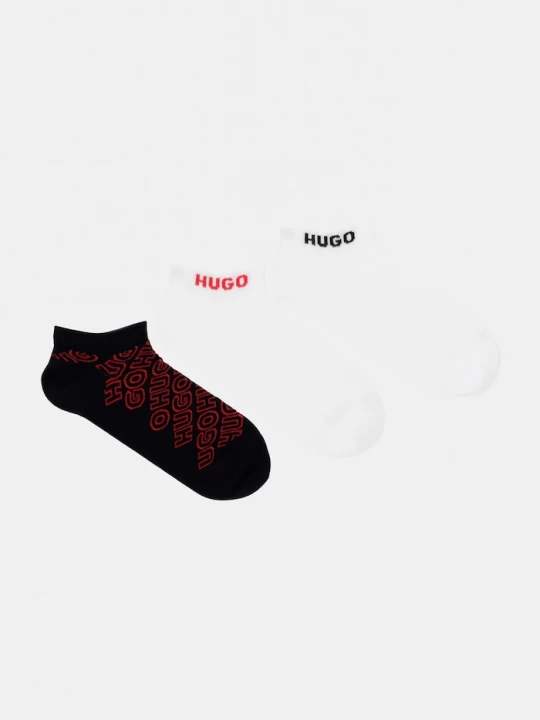 Obrázek produktu HUGO ponožky pánské 3P AS LOGO AOP C 3-pack černá