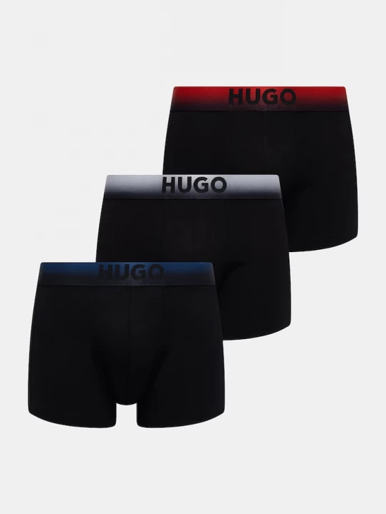 Obrázek produktu HUGO přiléhavé boxerky pánské s modalem TRUNK TRIPLET SPRAY 3-pack černá