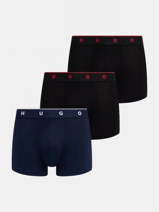Obrázek produktu HUGO přiléhavé boxerky pánské s modalem TRUNK TRIPLET TITAN 3-pack námořnická modř