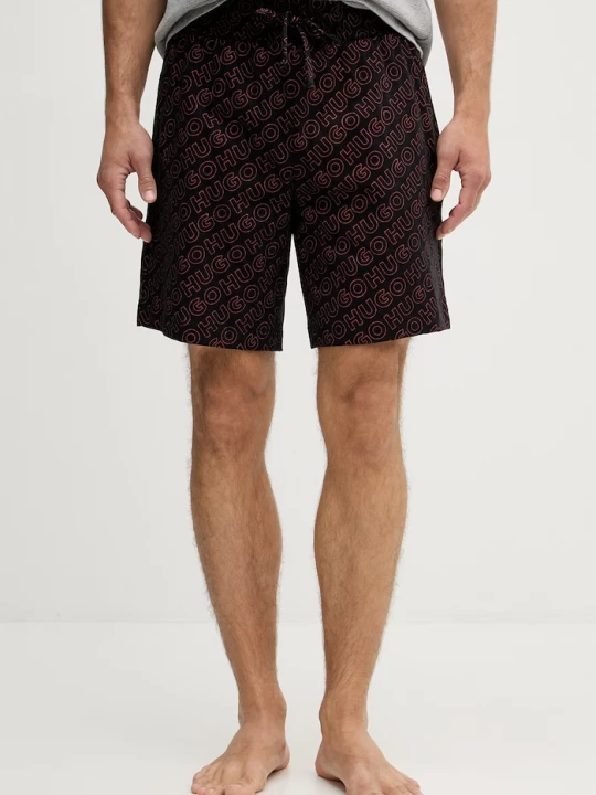 Obrázek produktu HUGO pyžamové šortky pánské bavlněné EZRA SHORTS černá