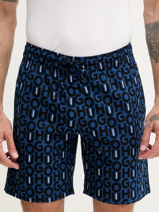 Obrázek produktu HUGO pyžamové šortky pánské bavlněné MILO SHORTS námořnická modř