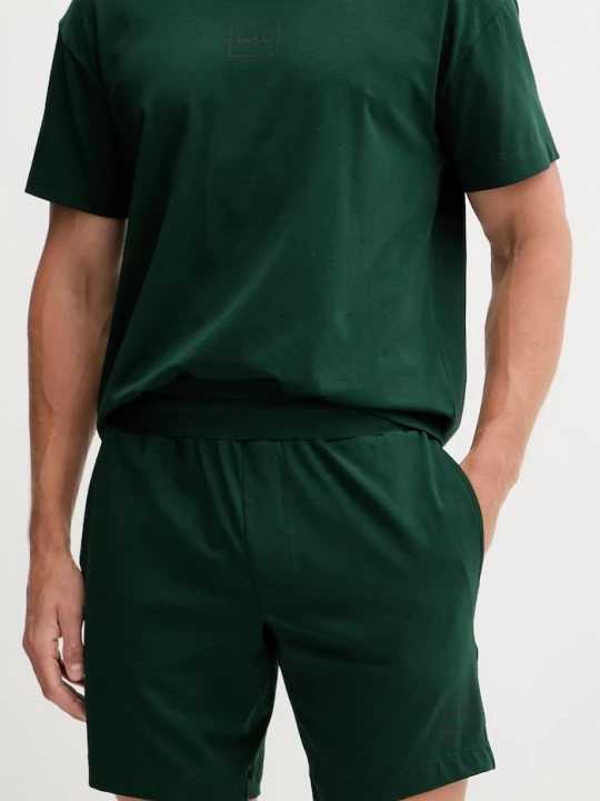 Obrázek produktu HUGO pyžamové šortky pánské bavlnou Laze Shorts CW zelená