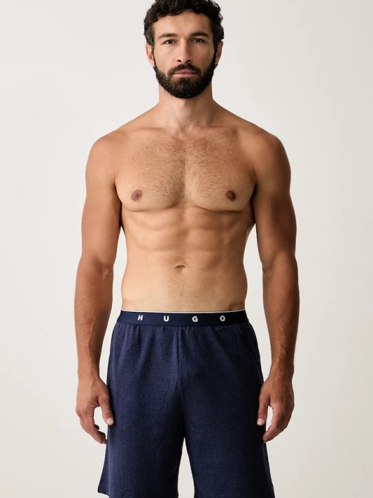 Obrázek produktu HUGO pyžamové šortky pánské s bavlnou AZURI SHORTS námořnická modř