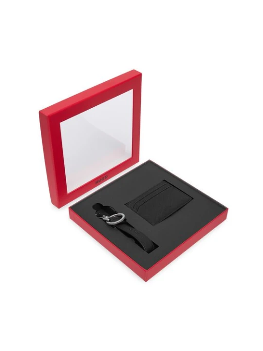 Obrázek produktu HUGO Sada pouzdro na karty a klíčenka GBHM Key Chain&C.Case 50573603 Černá