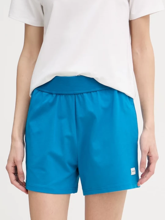 Obrázek produktu HUGO šortky dámské bavlnou SIGNATURE_SHORT modrá