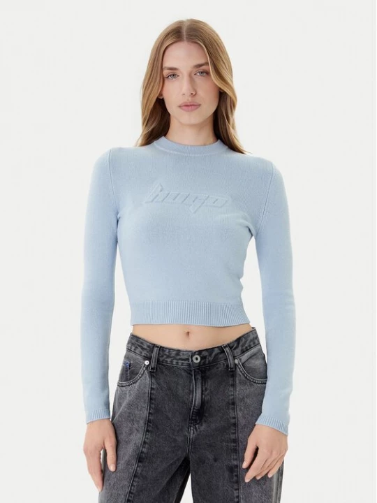 Obrázek produktu HUGO Svetr Sblog_B 50543054 Světle modrá Slim Fit