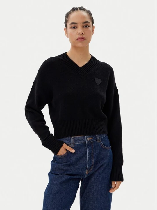 Obrázek produktu HUGO Svetr Scutie 50543059 Černá Relaxed Fit