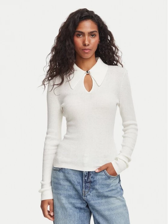 Obrázek produktu HUGO Svetr Sdropa 50562687 Krémová Slim Fit