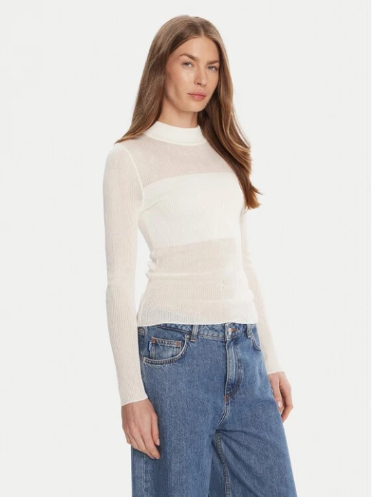 Obrázek produktu HUGO Svetr Slumy_B 50543045 Bílá Slim Fit