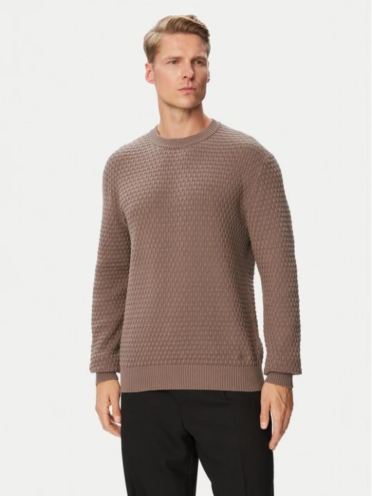 Obrázek produktu HUGO Svetr Sylas 50570271 Hnědá Regular Fit