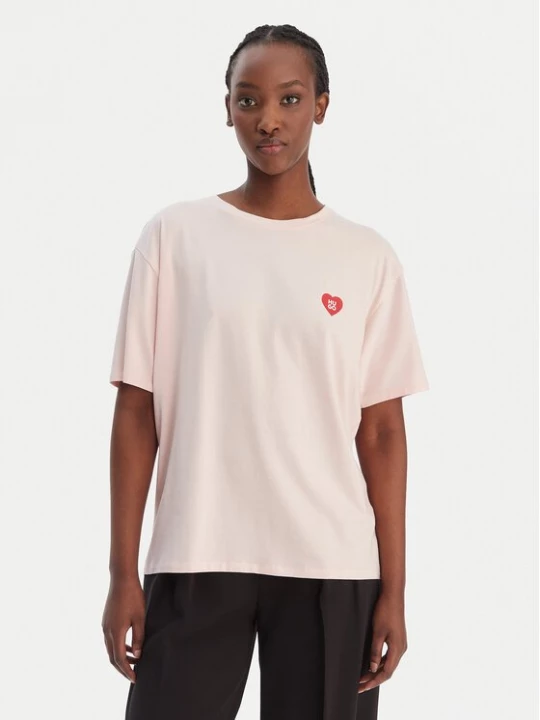 Obrázek produktu HUGO T-Shirt 50556981 Světle růžová Regular Fit