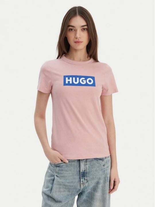 Obrázek produktu HUGO T-Shirt Classic 50510772 Růžová Slim Fit