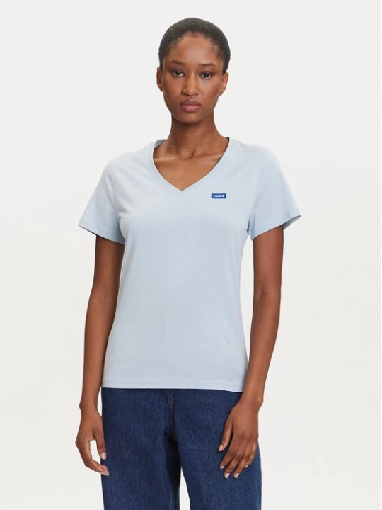 Obrázek produktu HUGO T-Shirt Classic 50513667 Světle modrá Slim Fit
