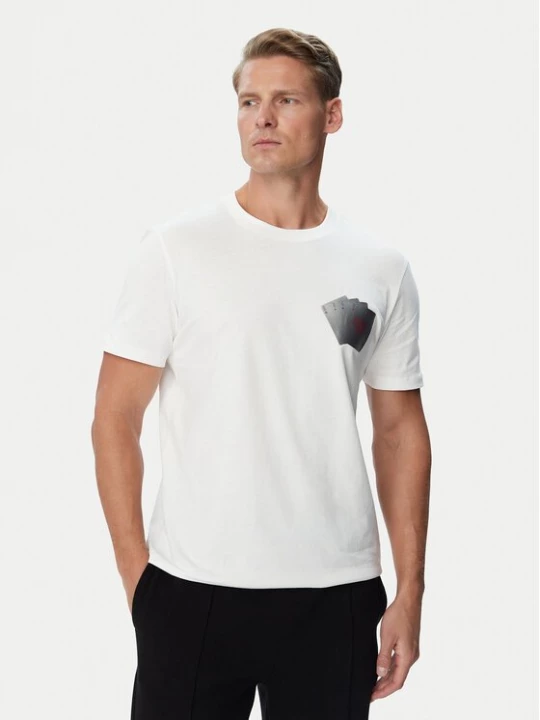 Obrázek produktu HUGO T-Shirt Dahr 50568696 Krémová Regular Fit