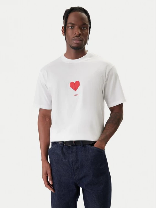 Obrázek produktu HUGO T-Shirt Dalentin 50553429 Bílá Relaxed Fit