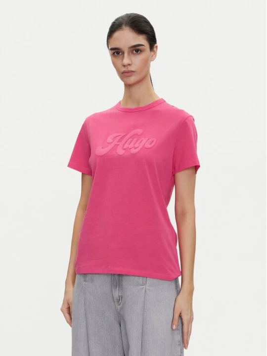 Obrázek produktu HUGO T-Shirt Damacia_4 50539101 Růžová Regular Fit