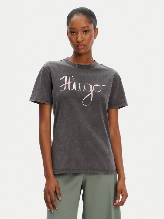 Obrázek produktu HUGO T-Shirt Damacia_5 50544868 Černá Regular Fit