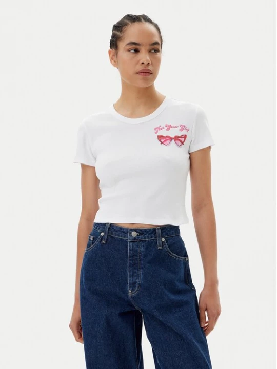 Obrázek produktu HUGO T-Shirt Delanor_2 50539132 Bílá Cropped Fit