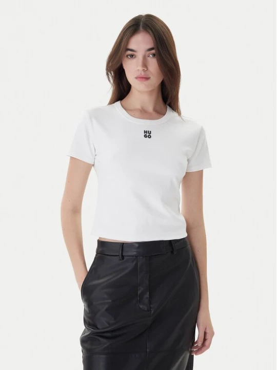 Obrázek produktu Hugo T-Shirt Delanor 50512000 Bílá Slim Fit