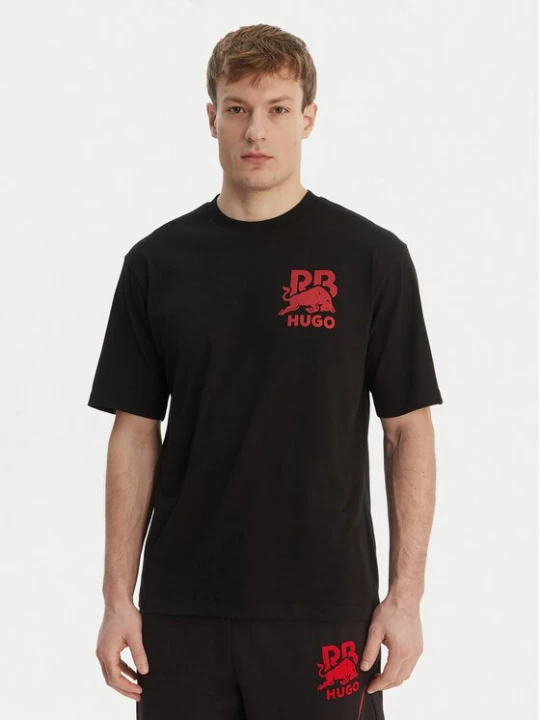 Obrázek produktu HUGO T-Shirt Delel_RB 50564572 Černá Relaxed Fit