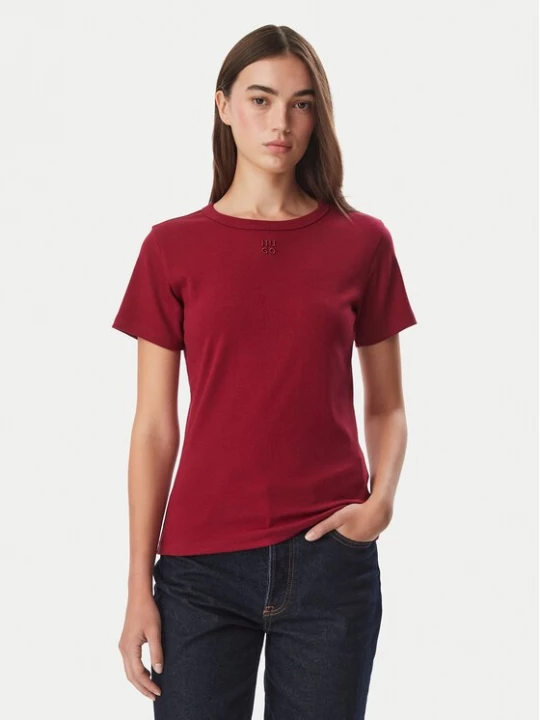 Obrázek produktu HUGO T-Shirt Deloris 50512002 Tmavě červená Slim Fit