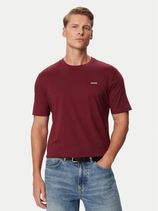 Obrázek produktu HUGO T-Shirt Dero222 50466158 Bordó Regular Fit