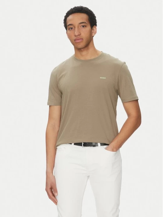 Obrázek produktu HUGO T-Shirt Dero222 50466158 Béžová Regular Fit