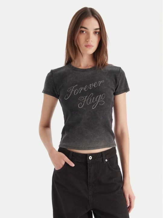 Obrázek produktu HUGO T-Shirt Dever 50546936 Černá Slim Fit