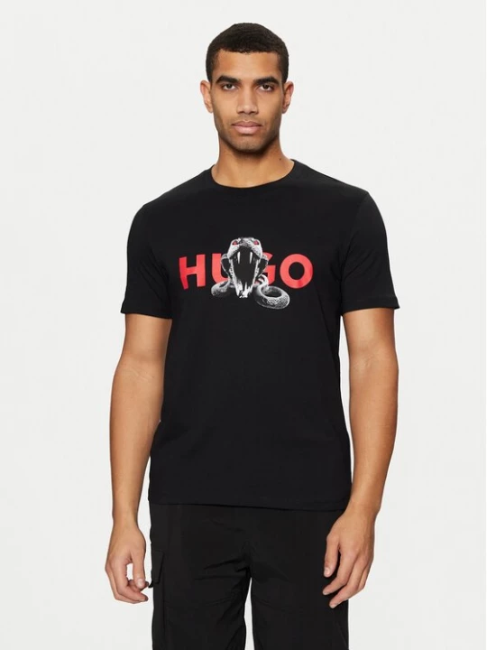Obrázek produktu HUGO T-Shirt Deyladec 50530607 Černá Regular Fit