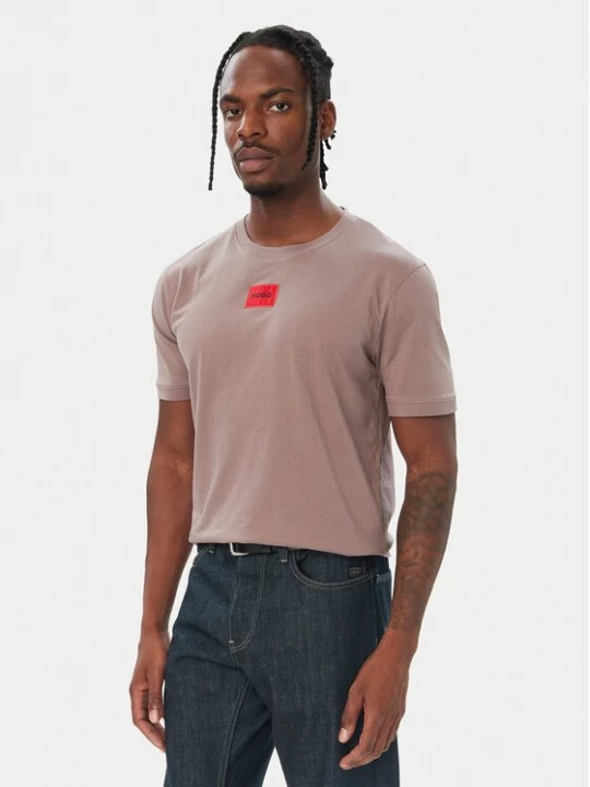 Obrázek produktu HUGO T-Shirt Diragolino212 50447978 Hnědá Regular Fit