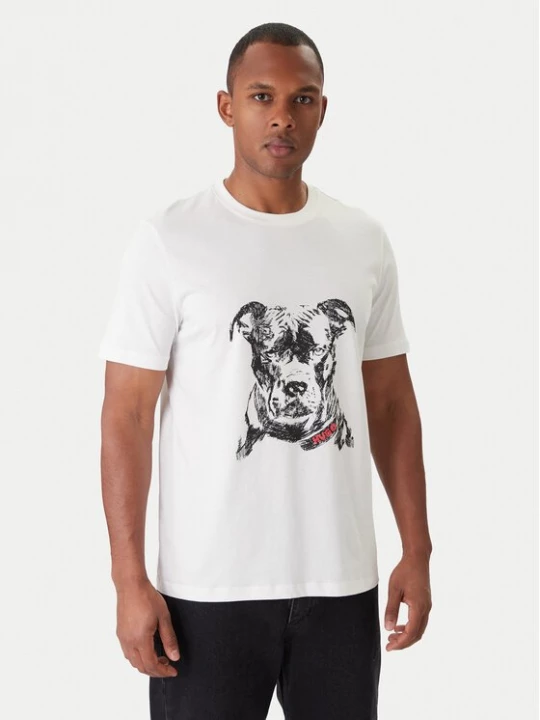 Obrázek produktu HUGO T-Shirt Dubrox 50553779 Bílá Regular Fit