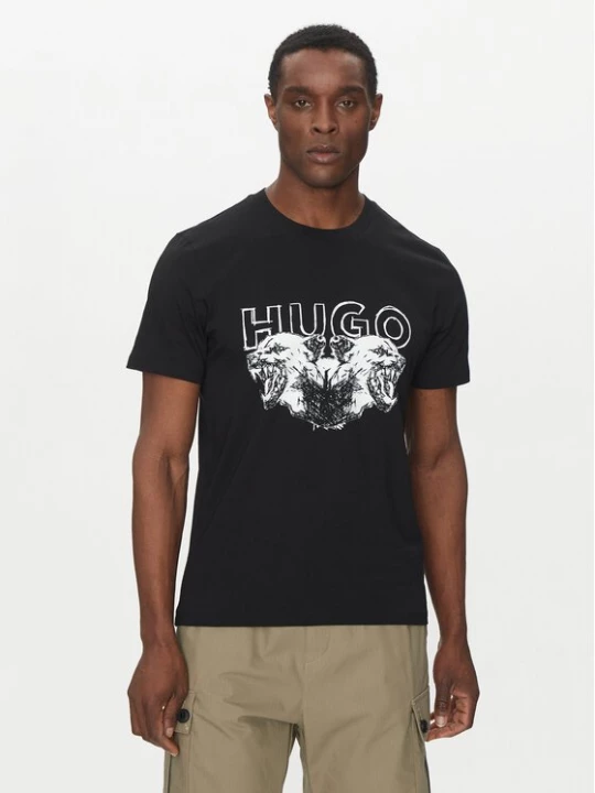 Obrázek produktu HUGO T-Shirt Durro 50538257 Černá Regular Fit