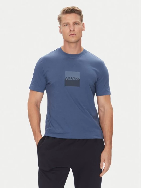 Obrázek produktu HUGO T-Shirt Dusplit 50542784 Modrá Regular Fit