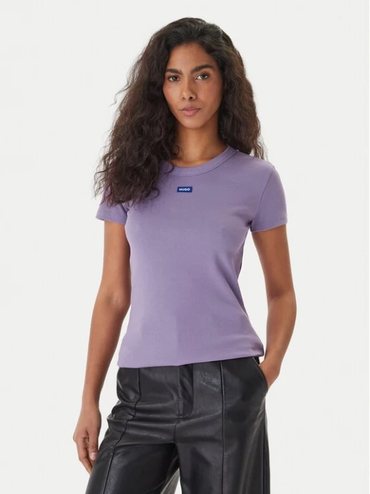 Obrázek produktu HUGO T-Shirt Easy 50523924 Fialová Slim Fit