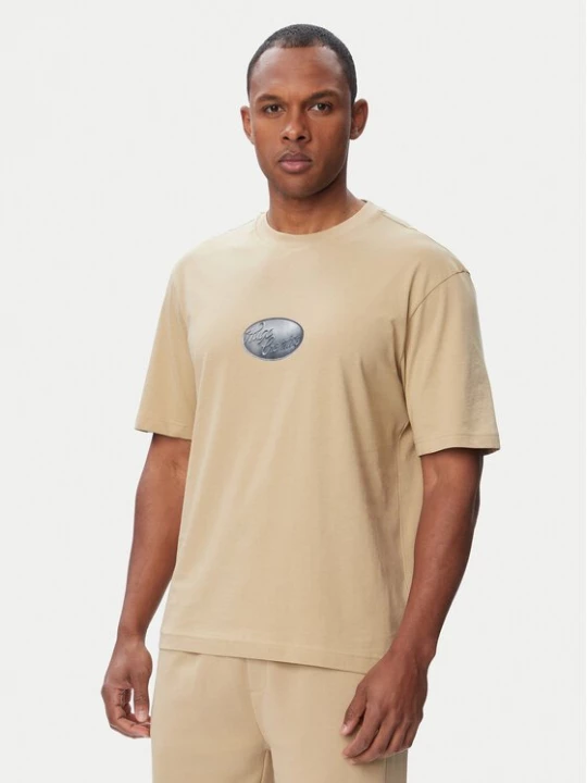 Obrázek produktu HUGO T-Shirt Nadero 50566032 Béžová Regular Fit
