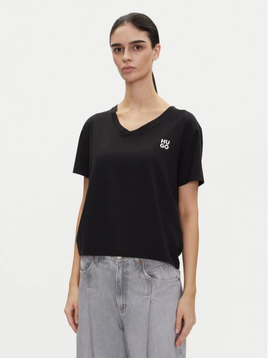 Obrázek produktu HUGO T-Shirt Nika_T-Shirt 50540046 Černá Regular Fit