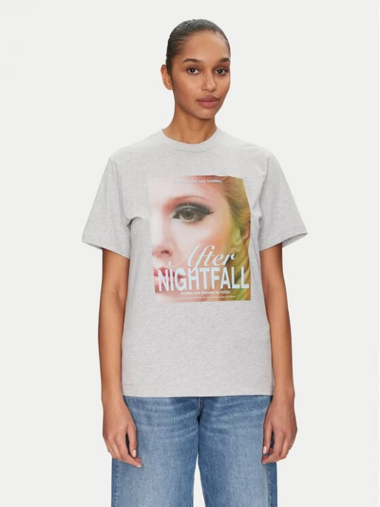 Obrázek produktu HUGO T-Shirt Vintage 50534545 Šedá Boxy Fit