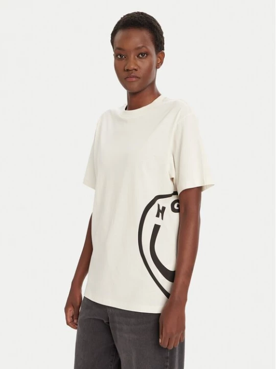 Obrázek produktu HUGO T-Shirt Vintage 50545053 Écru Loose Fit