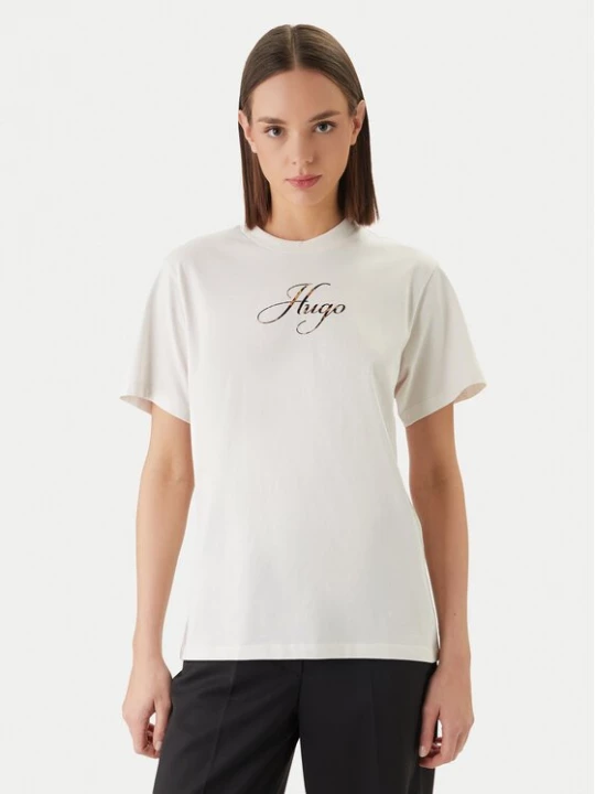 Obrázek produktu HUGO T-Shirt Vintage 50560566 Écru Regular Fit Krémová