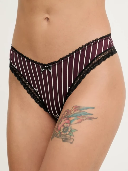 Obrázek produktu HUGO tanga dámské THONG UNIQUE fialová