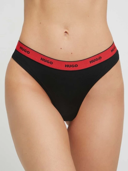 Obrázek produktu HUGO Tanga HUGO 3-pack černá