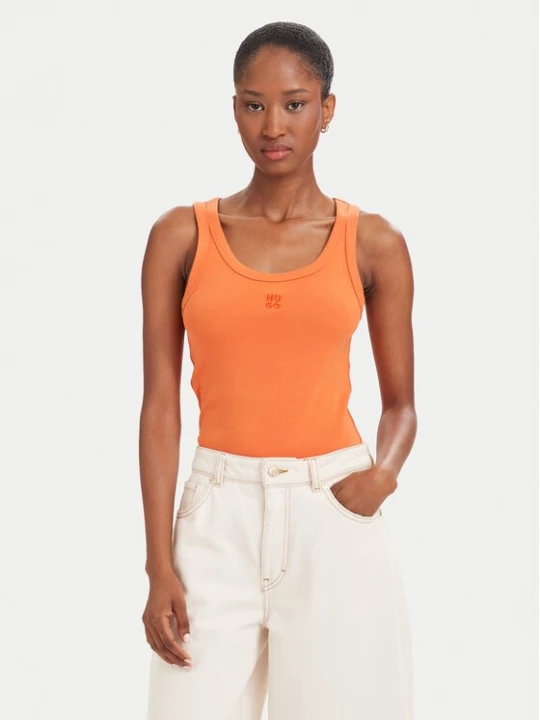 Obrázek produktu HUGO Top Datamia 50514489 Oranžová Slim Fit