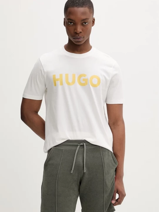 Obrázek produktu HUGO tričko pánské bavlněné Dulivio béžová