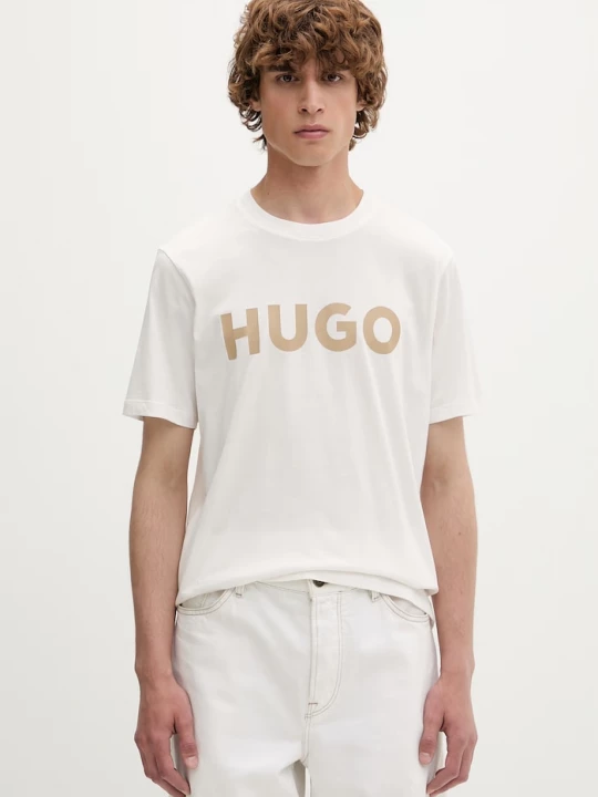 Obrázek produktu HUGO tričko pánské bavlněné Dulivio béžová