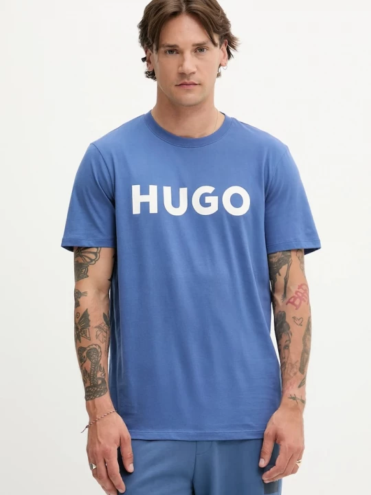 Obrázek produktu HUGO tričko pánské bavlněné Dulivio fialová