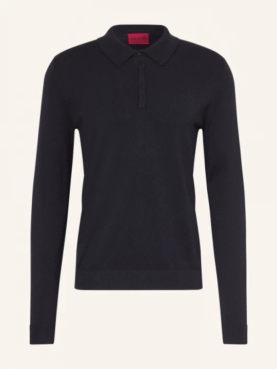 Obrázek produktu Hugo Úpletová Polokošile San Pippo Slim Fit tmavě modrá