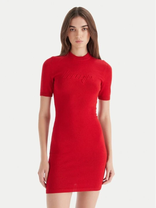 Obrázek produktu HUGO Úpletové šaty Sbloggy 50543324 Červená Slim Fit